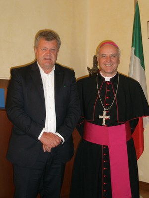 L'incontro tra il Presidente Schneck e Mons. Pizziol
