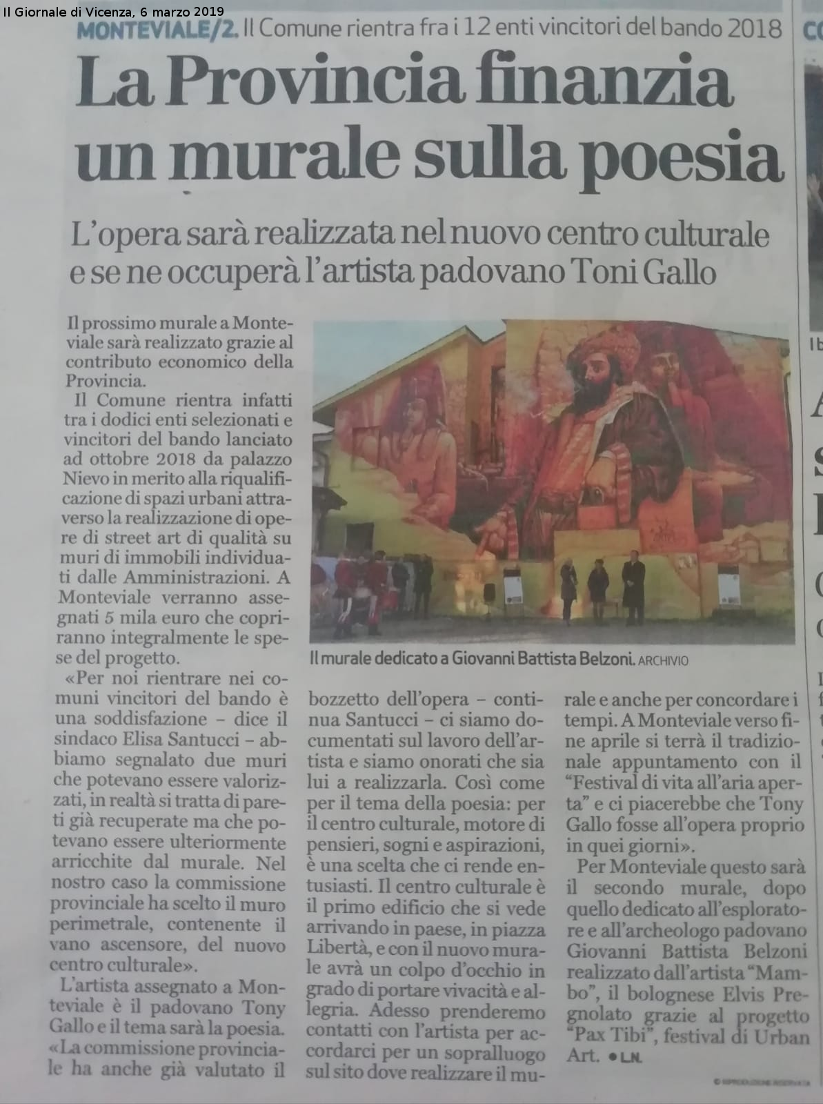 6 marzo 2019 - Il Giornale di Vicenza