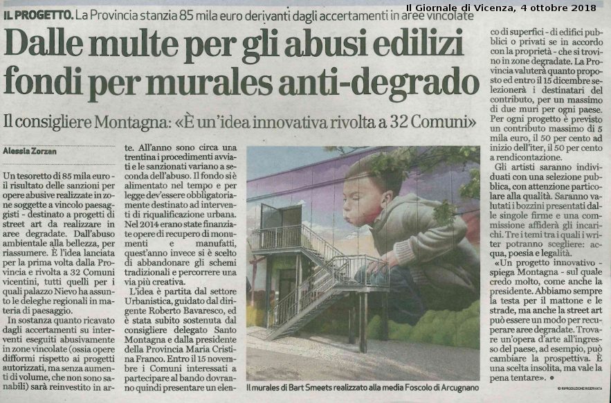 4 ottobre 2018 - Il Giornale di Vicenza