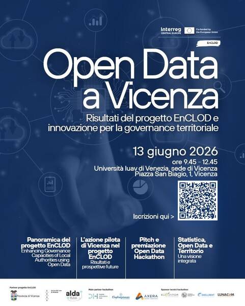 I dati aperti ridisegnano il futuro del territorio: a Vicenza arrivano l’Open Data Hackathon e la chiusura del progetto pilota vicentino EnCLOD