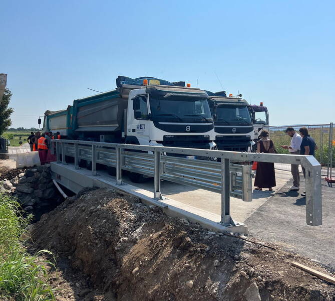 Collaudato il nuovo ponte sulla Roggia Arzignano lungo la SP 33 "Montorsina”